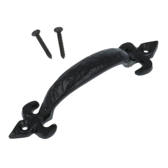 Vaste handgreep ijzer zwart 125 mm - Afbeelding 3