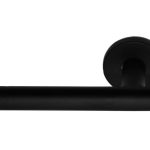 Enkele deurklink links BASIC LBVII-19 op ronde rozet mat zwart