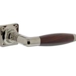 Deurklink Ton nikkel/palissander inclusief rozetten