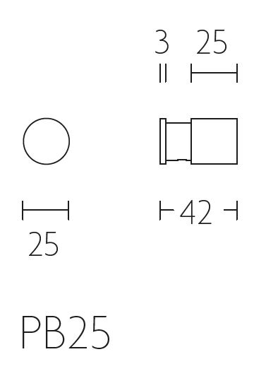 Set van 2 haken PIET BOON PB25 mat zwart - Afbeelding 2