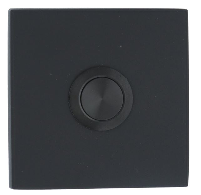 Beldrukker SQUARE LSQ50 mat zwart 50 mm