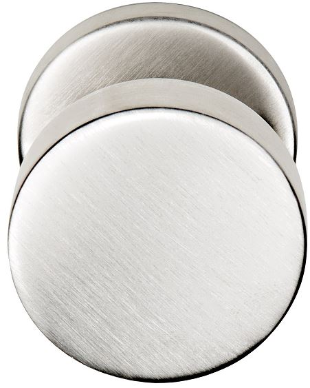 Voordeurknop BASIC LB503V Vast op Rozet rvs