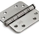 Kogellagerscharnier doorgezet 89x89 mm ronde hoek losse pen staal verzinkt