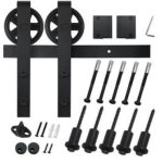 Schuifdeur Systeem compleet met softclose rail 2x1 meter zwart