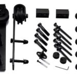 Schuifdeur Systeem compleet met softclose rail 2x1 meter zwart