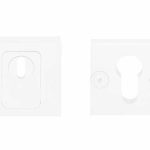 SQUARE LSQVEIL-C-KT SKG3 Veiligheid-rozet vierkant + kerntrekbeveiliging mat Wit