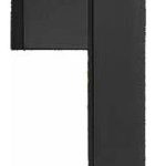 Draaikiepgarnituur SQUARE LSQIIDK Rechts mat zwart