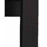 Draaikiepgarnituur SQUARE LSQIVDK Rechts mat zwart