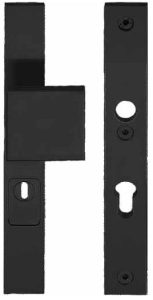 Veiligheidsbeslag PC72 met kerntrek beveiliging SQUARE LSQ60-28KT knop/kruk SKG3 zwart
