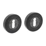 Intersteel sleutelrozetten verdekt met rillen ø54x9mm en nokken oud grijs