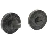 Intersteel wc-sluiting 8mm rond met ril oud grijs