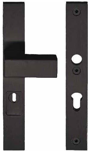 Veiligheidsbeslag PC72 met kerntrek beveiliging SQUARE LSQ50-28KT knop/kruk SKG3 zwart