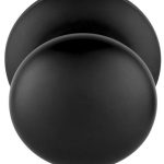 Voordeurknop BASICS LB80V Vast Met Rozet mat zwart