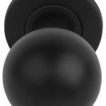 Voordeurknop BASIC LB501D Draaibaar op Rozet mat zwart