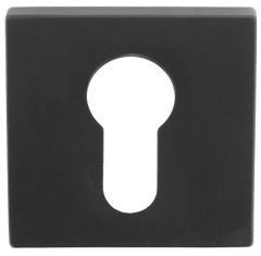 Cilinderplaatje SQUARE LSQBY50B mat zwart