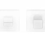 Toiletgarnituur SQUARE LSQWC50B mat Wit