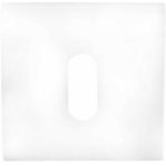 Sleutelplaatje SQUARE LSQBN50B mat Wit