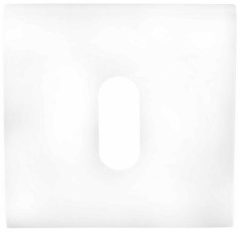 Sleutelplaatje SQUARE LSQBN50B mat Wit