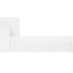 Deurklink SQUARE JB100G geveerd op rozet mat Wit