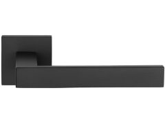 Deurklink SQUARE LSQIV-G op rozet mat zwart