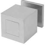 Voordeurknop SQUARE JB200V Vast op Rozet rvs