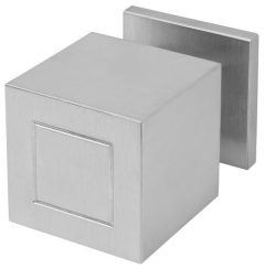 Voordeurknop SQUARE JB200V Vast op Rozet rvs