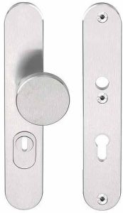 Veiligheidsbeslag PC55 met kerntrek beveiliging BASICS LB60-50KT knop/kruk SKG3 rvs