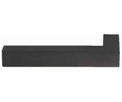 Enkele deurklink links SQUARE LSQI-ZR mat zwart