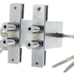 Set van 2 Nemef Veiligheidsbijzetsloten 1008 Stersleutel