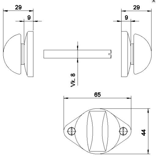 Nemef 2670 knop/knop garnituur - Afbeelding 2