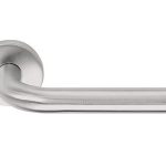 Deurklink Martijn op ronde rozet rvs