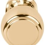 Voordeurknop BOSCO LZ200V Vast op Rozet messing Ongelakt