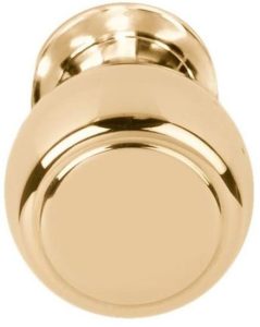 Voordeurknop BOSCO LZ200D Draaibaar op Rozet messing Ongelakt