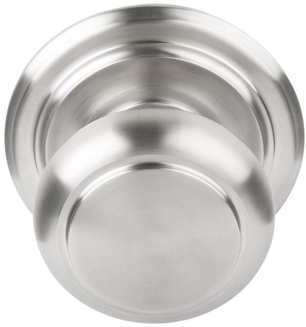 Voordeurknop BOSCO LZ201V Vast op Rozet rvs