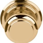 Voordeurknop BOSCO LZ201V Vast op Rozet messing Ongelakt