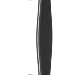 Deurgreep BOSCO LZ185 mat rvs/mat zwart