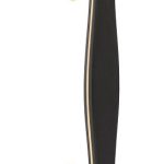 Deurgreep BOSCO LZ185 messing Ongelakt/mat zwart