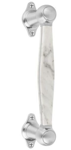 Deurgreep BOSCO LZ185 mat rvs/marmer