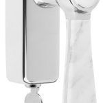 Draaikiepgarnituur BOSCO LZ100-DKLOCK gepolijst rvs/marmer