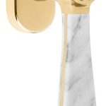 Draaikiepgarnituur BOSCO LZ100-DKO messing Ongelakt/marmer