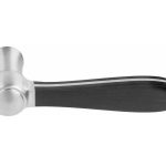 Deurklink BOSCO LZ100-ZR zonder rozet mat rvs/zwart