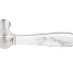 Deurklink BOSCO LZ100-ZR zonder rozet mat rvs/marmer