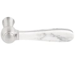 Deurklink BOSCO LZ100-ZR zonder rozet mat rvs/marmer