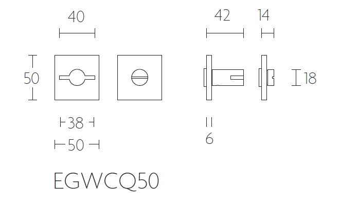 Toiletgarnituur EDGY EGWCQ50 mat zwart - Afbeelding 2