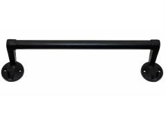 Handdoek Rek Met Haken 320 mm mat zwart