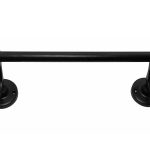 Handdoek Rek Met Haken 345 mm mat zwart