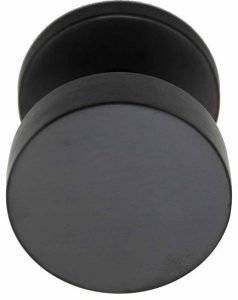 Voordeurknop BASIC LB503V Vast op Rozet PVD Gunmetal