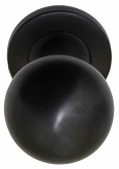 Voordeurknop BASIC LB501V Vast op Rozet PVD Gunmetal