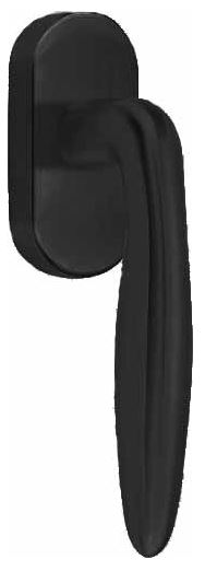 Draaikiepgarnituur BASICS LB18H-DK-O links mat zwart