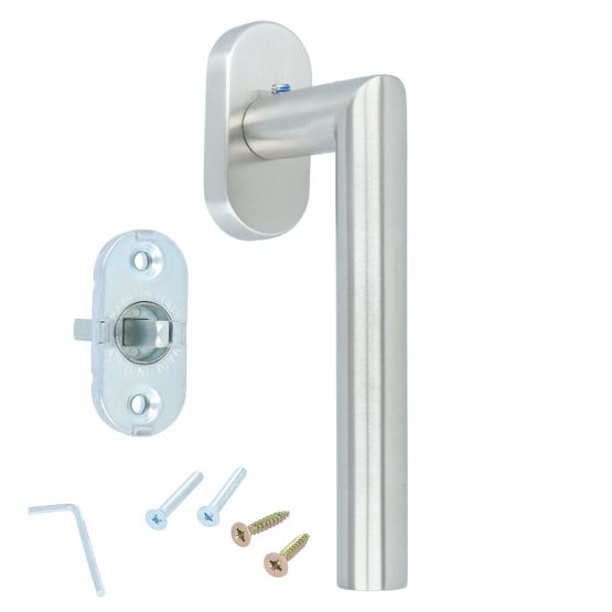 Draaikiepgarnituur BASICS LBII-19DK-O mat rvs - Afbeelding 3